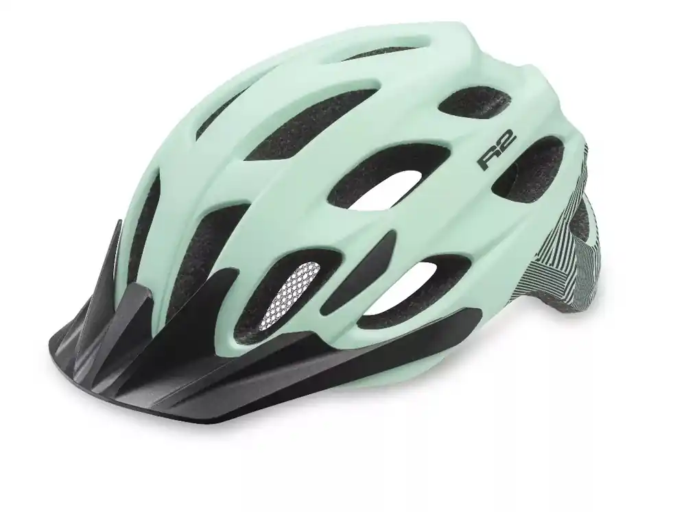 Fietshelm R2 CLIFF mintgroen, černá 55-58 cm Veilige Betaling