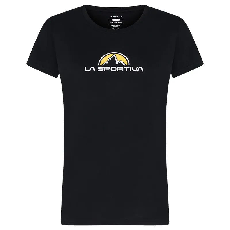 Dames T-shirt La Sportiva Brand Tee black XS Uitverkoop