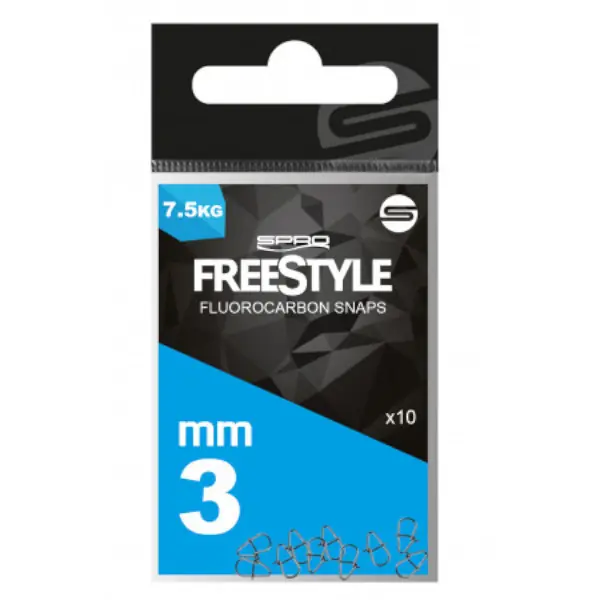 Fabrieksprijs Spro Freestyle Reload Fluorocarbon Snaps, 10 st 4mm