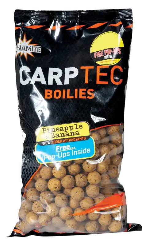 Betaalbaar Dynamite Baits Carptec Pineapple & Banana Boilies (1.8kg) 15mm