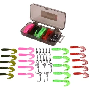 Veilige Betaling Fish4All Softbait Twister Kit 1 5.5cm (36 Stuks)