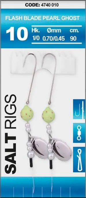 Exclusieve Aanbieding Spro Salt Rig #10 Flash Blade Pearl Ghost Paternoster