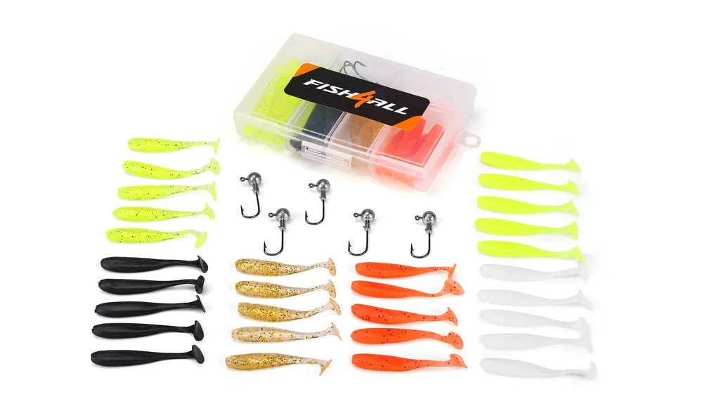 Actieprijs Fish4all Swimma Softbait & Jighead Box (35pcs)