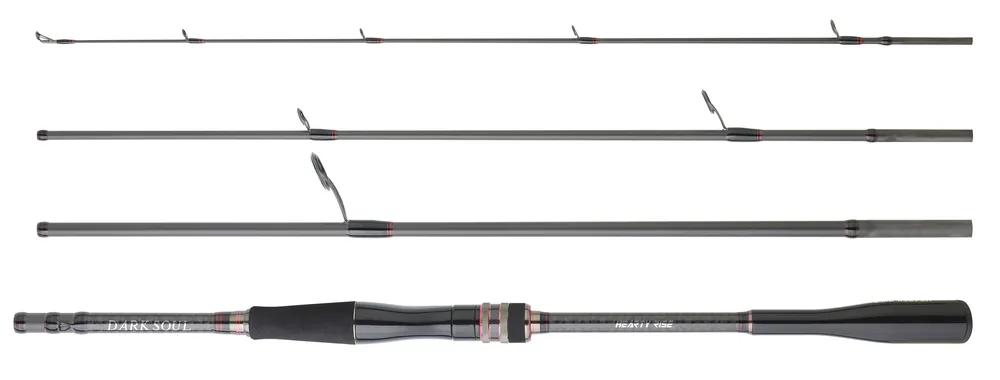 Beste Prijs Hearty Rise Dark Soul Travel Spinhengel (4-Delig) 2.15m (8-35g)