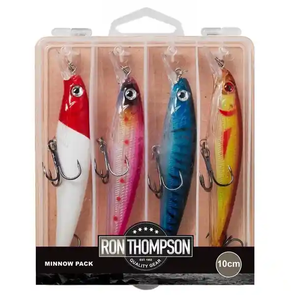 Aanbieding Ron Thompson Minnow Pack in Box - 4pcs 8cm