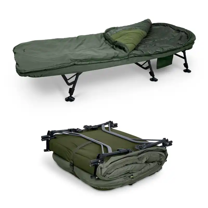 Sonik Bank-Tek 5 Season Sleep System Bedchair (Incl. Slaapzak) Betrouwbaar