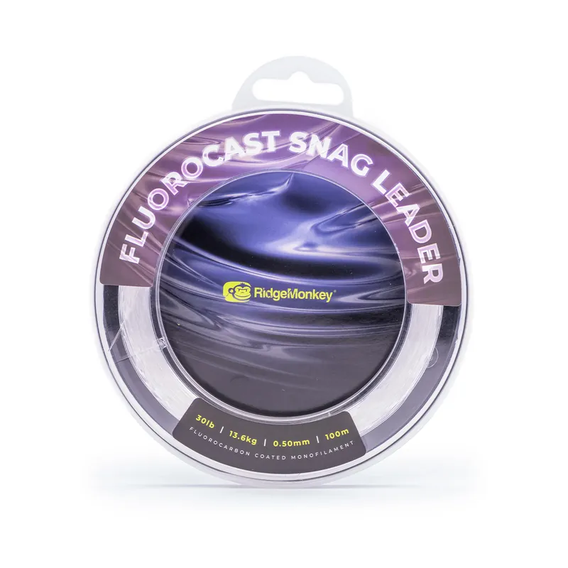 Gecertificeerd Ridgemonkey Fluorocast Snag Leader Clear 100m 30lb/0.50mm