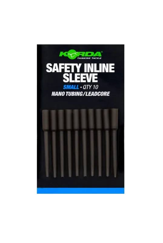 Beste Prijs Korda Safety Inline Sleeve Nano Tubing/Leadcore (10 Stuks) Small