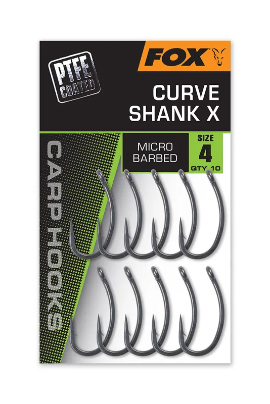 Superprijs Fox Curve X Karperhaak (10 Stuks) 2
