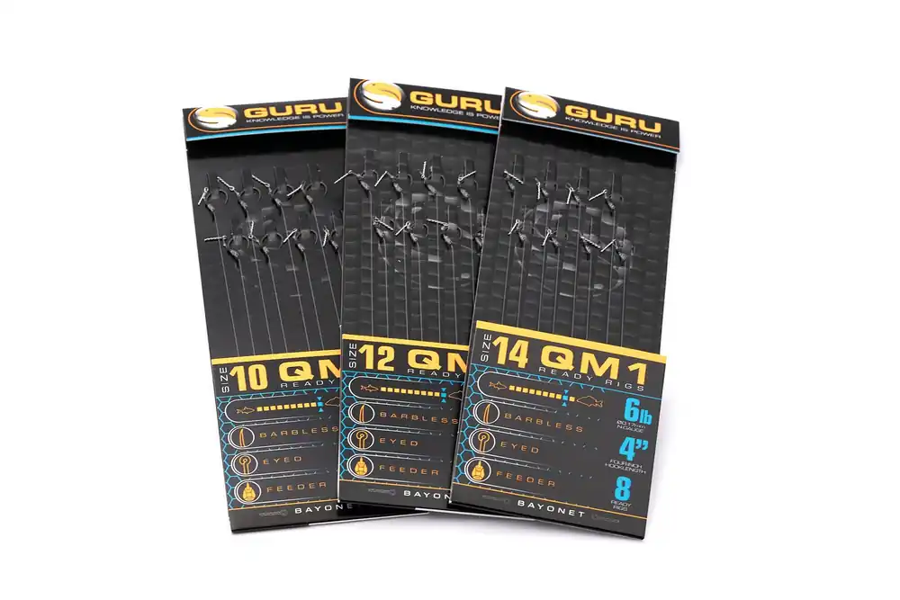 Op = Op Guru QM1 Bayonets Ready Rigs 10cm (8pcs) Haakmaat 16 (0.17mm)