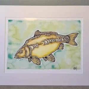 EBH Arts Vis Poster Carp (Ingelijst) Weekendaanbieding