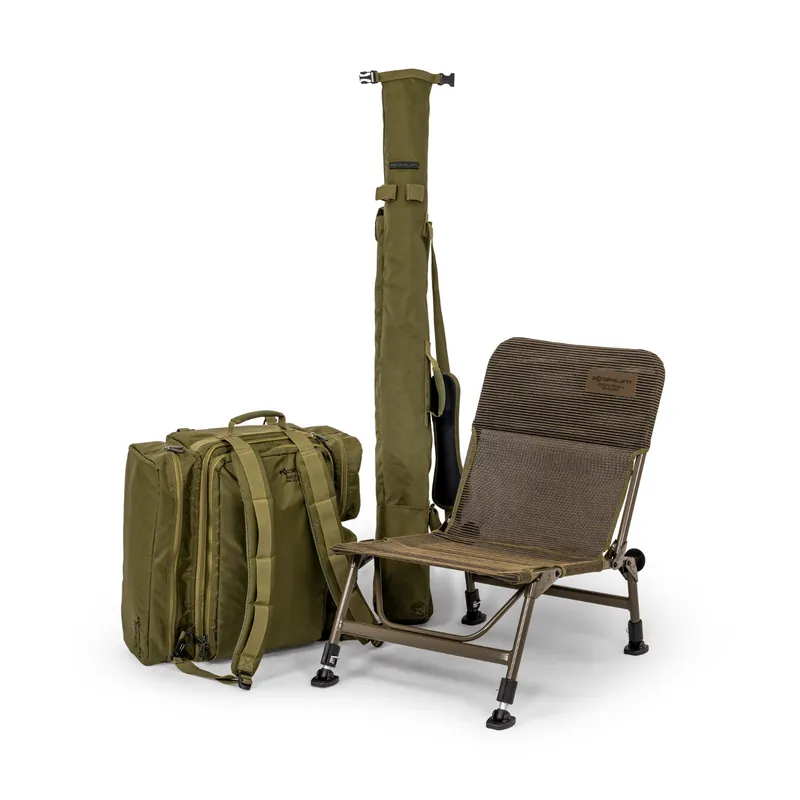 Korum Progress Roving Kit (Stoel+Rugtas+Quiver) Laatste Kans