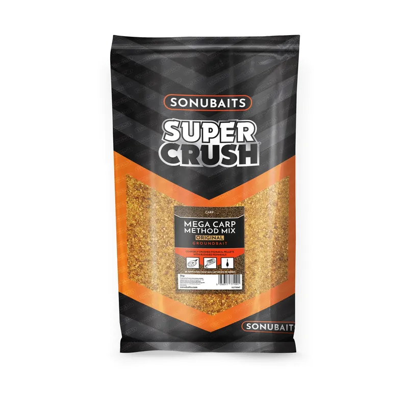 Express Levering Sonubaits Supercrush Mega Carp Method Mix Original Lokvoer (2kg)