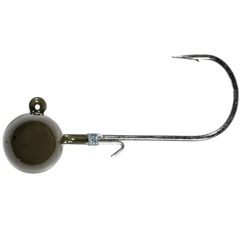 Speciale Aanbieding LMAB Tungsten Round Jig Green Pumpkin Size 3/0 14g