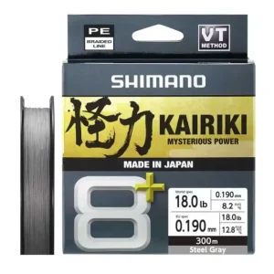 Shimano Kairiki 8+ Grey Gevlochten Lijn 150m 0.19mm/12.8kg Nu Kopen