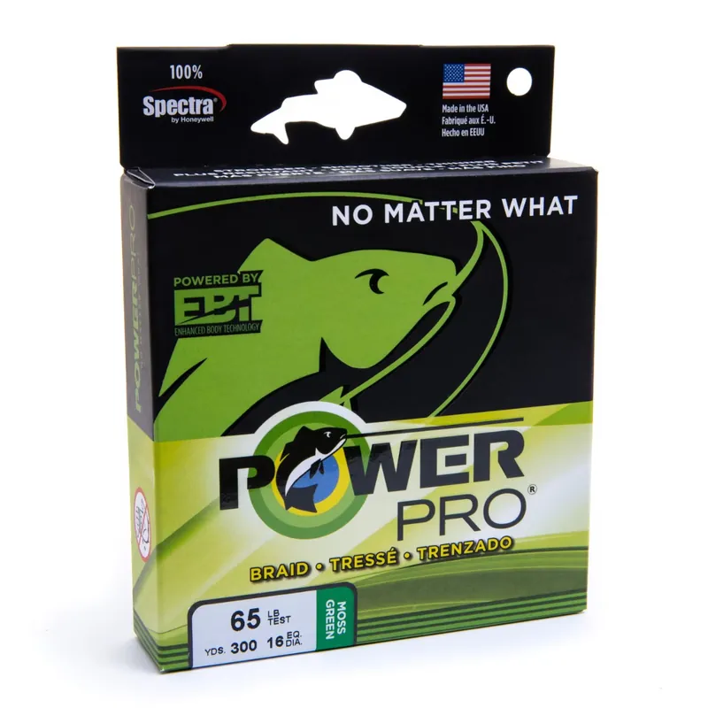Nu Kopen Shimano PowerPro Moss Green Gevlochten Lijn (455m) 0.36mm (30kg)