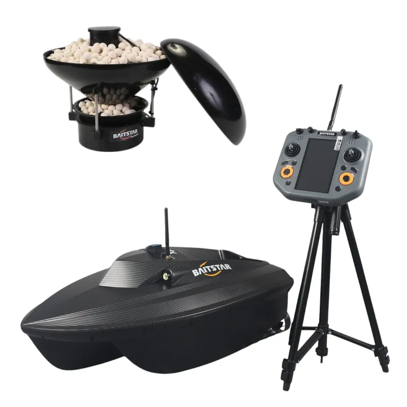BaitStar Baitboats Xpert Carbon AllinOne Voerboot (Baitthrower, GPS & Fishfinder) Koopje