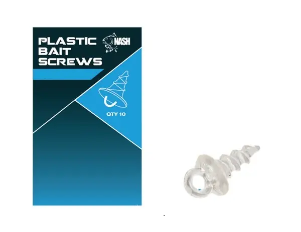 Nash Plastic Bait Screw 13mm (10 Stuks) Merkproduct