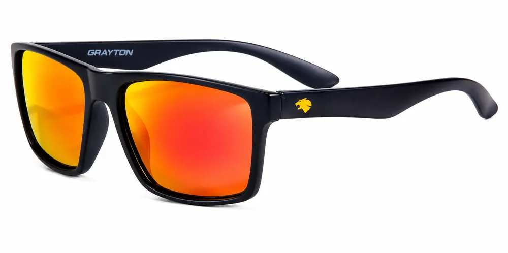 Seizoensaanbieding Grayton Strike Optics Sunglasses Zonnebril Wrap Silver Mirror