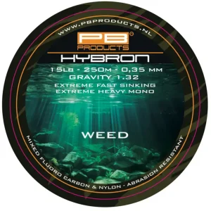 PB Products Hybron Weed Nylon Vislijn (600m) 0.35mm/15lb Voordeelprijs