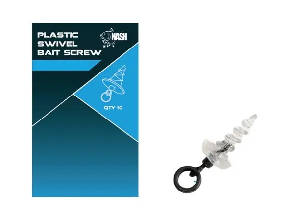 Nu Kopen Nash Plastic Swivel Bait Screw 13mm (10 Stuks)