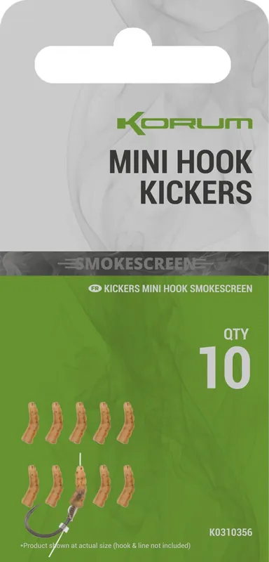 Beperkt Aanbod Korum Smokescreen Mini Hook Kickers (10 Stuks)