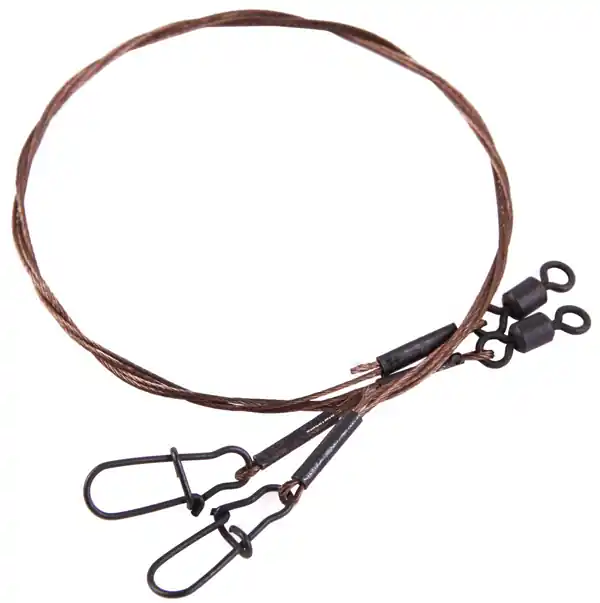 Ultimate 7x7 Steelwire Leader 30cm - 2pcs 20lbs Laatste Versie