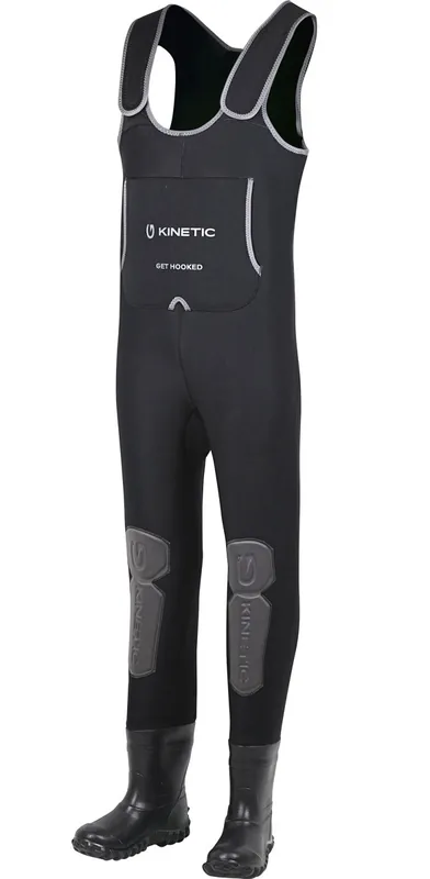 Beste Prijs Kinetic Neobreeze Bootfoot Cleated Black Waadpak 42-43