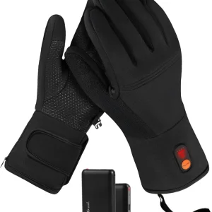 Saaf Verwarmde Handschoenen Light Zwart L Hoge Kwaliteit