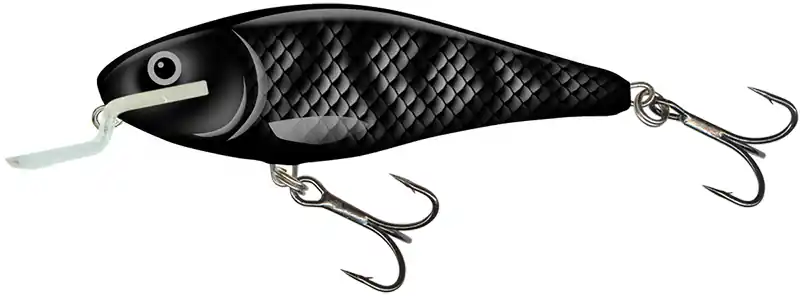 Seizoensaanbieding Salmo Executor 12cm 33gr Shallow Runner Black Shadow