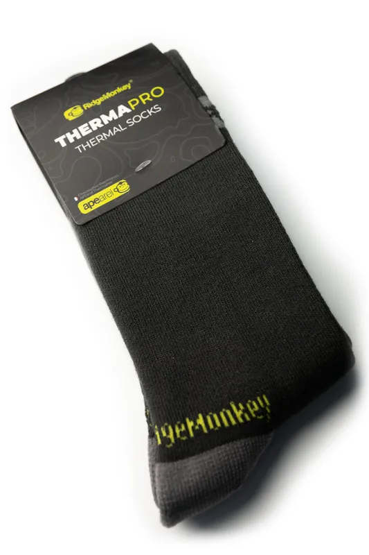 Seizoensaanbieding Ridgemonkey APEarel ThermaPro Thermal Socks Green