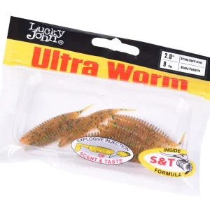 Laatste Versie Lucky John Ultraworm 5cm (9 Stuks) PA19