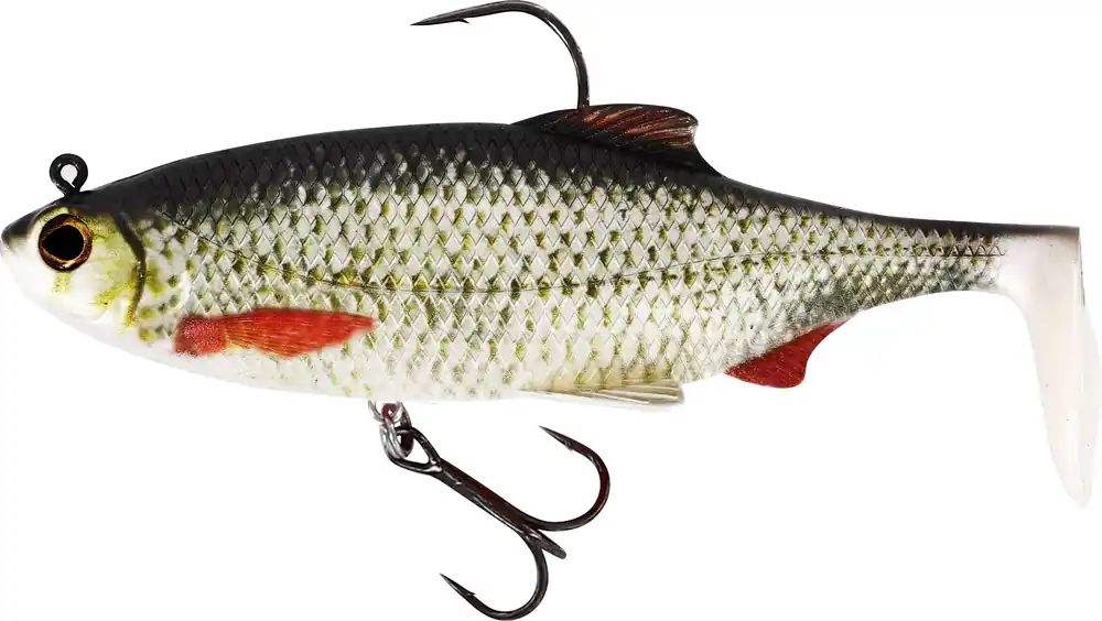 Betaalbaar Westin Ricky the Roach Shadtail Rigged 'N Ready 14cm Firetiger