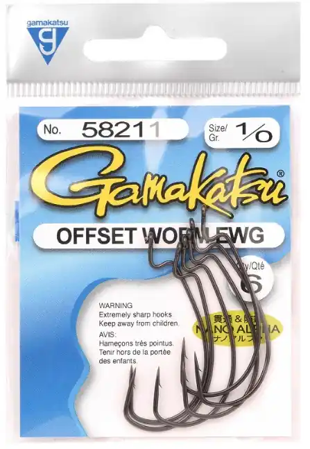 Gamakatsu Worm Offset EWG Nano Alpha Haak 2/0 Nu Kopen