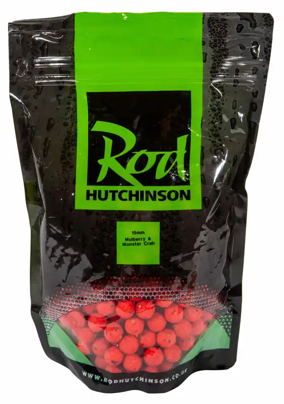 Finale Uitverkoop Rod Hutchinson Readymades Mulberry & Monster Crab Boilies (1kg) 20mm