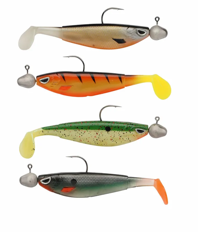 Merkproduct Berkley Sick Flanker Pre-Rigged Bismuth Shad 10cm (4 stuks)