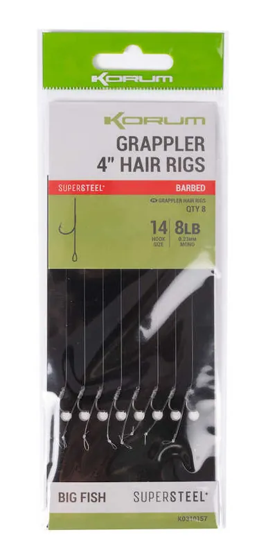 Actieprijs Korum Grappler Hair Rigs Weerhaakloos Onderlijn 14