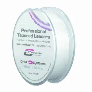 Cinnetic Professional Taper Zeevis Leaders NLR (15m) (10 Stuks) 0.18mm-0.55mm Favoriet