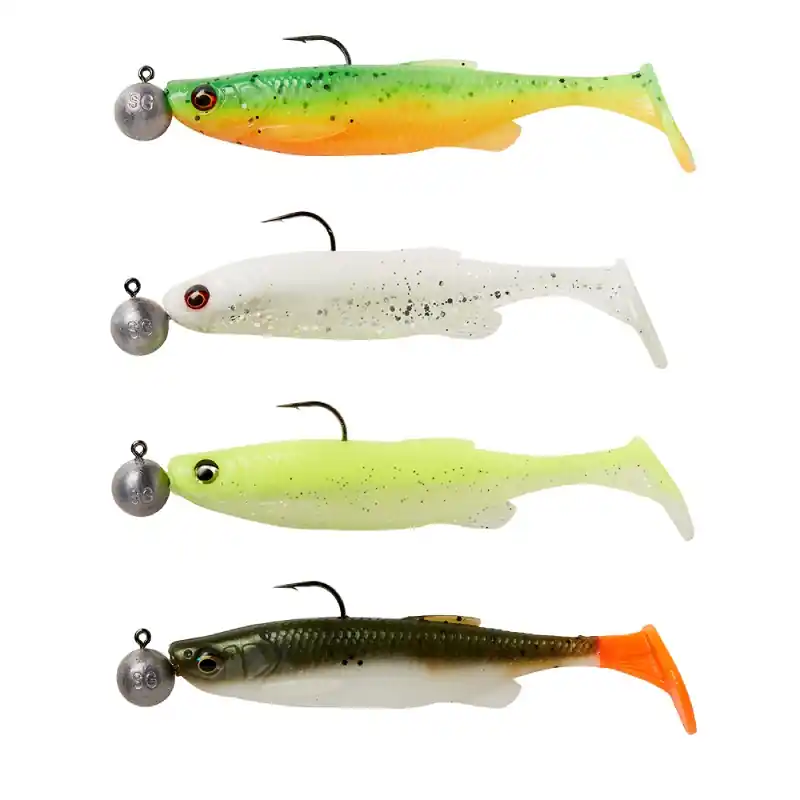 Savage Gear Fat Minnow Shad 10,5cm + 10g Mix (4+4pcs) Darkwater Mix Uitverkoop
