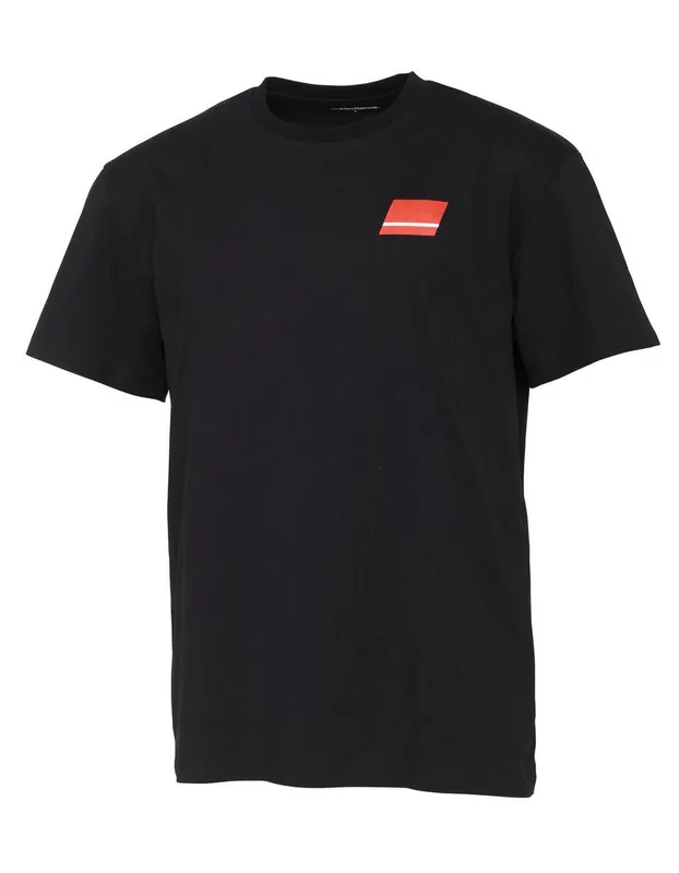 Abu Garcia Flag Logo Tee Black T-Shirt L Finale Uitverkoop