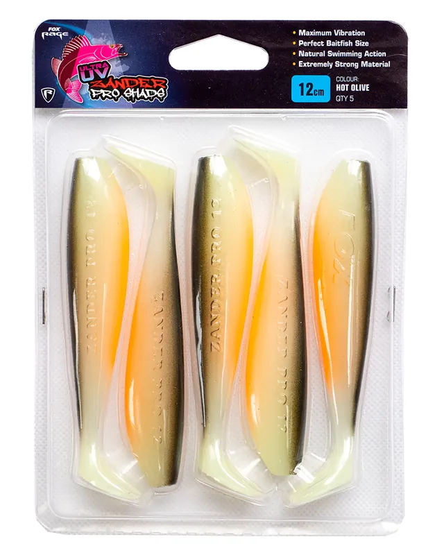 Fox Rage Zander Pro Ultra UV Hot Olive (5pcs) 7.5cm Koopje