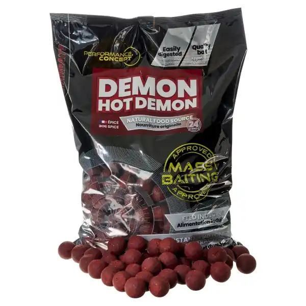 Must-Have Starbaits PC Demon Hot Demon Mass Baiting Boilies (3kg) 14mm