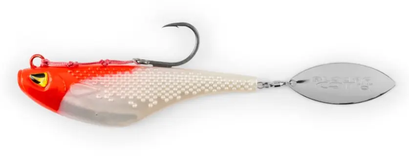 Black Cat Mad Flash Spin Meerval Tail Spinner 14cm (82g) Red Head Rechtstreeks Van De Fabrikant