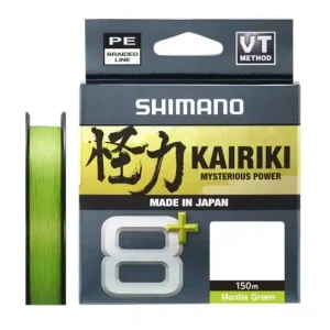 Shimano Kairiki 8+ M. Green Gevlochten Lijn 150m 0.23mm/22.5kg Voordeelprijs