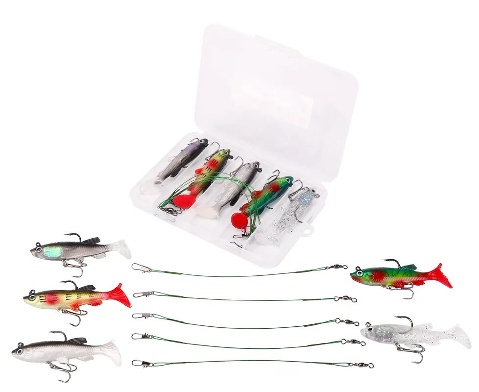 Fish4All Swimbait & Leader Box 4 8cm (14g) (5pcs) Actieprijs