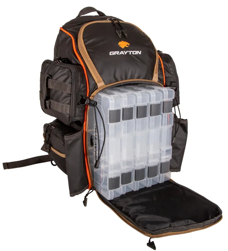 Beste Prijs Grayton Tough Gear Multi Backpack (Incl. 5 Tackleboxen)