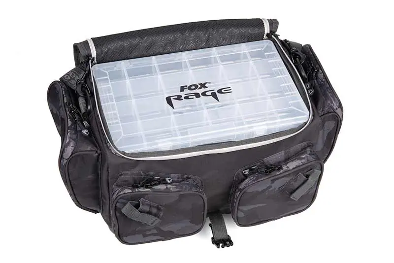 Beperkt Aanbod Fox Rage Camo Voyager Large Carryall (Incl. 5 Tackleboxen)
