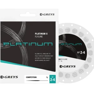 Laatste Versie Greys Platinum X Comp WF2-4 Vliegvis Lijn (90ft)