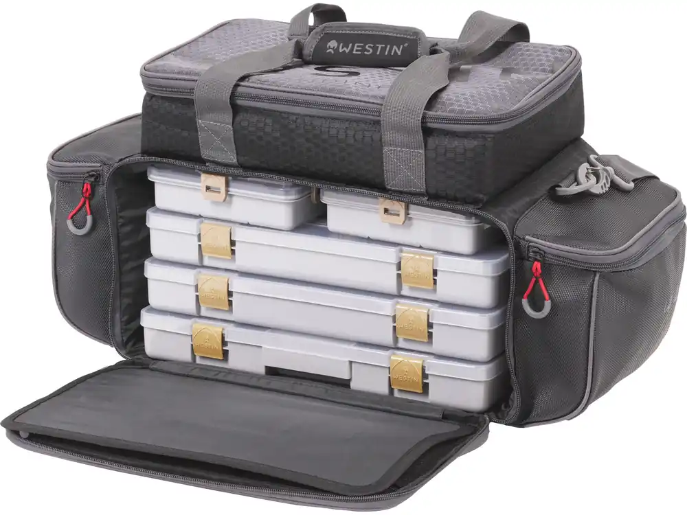 Bestseller Westin W4 P&T Master Bag Large Titanium Black Forel Tas (Incl. 5 Tackleboxen)