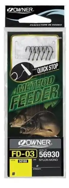 Owner 56930-FD03 QuickSt Feeder Onderlijnen (10cm) (6 stuks) 8 (0.22mm) Koop Online
